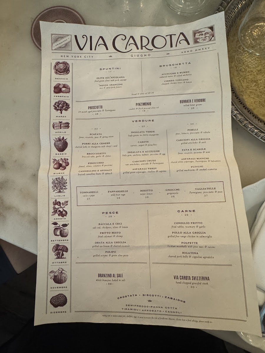 Via Carota Menu - Image 6